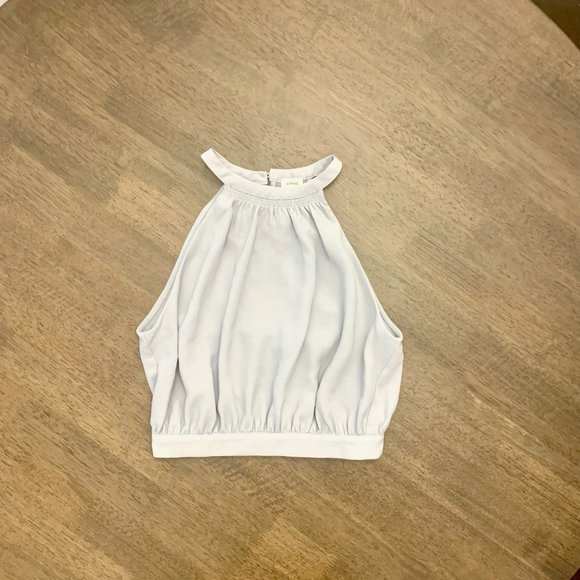 Aritzia Wilfred Cadence blouse - cropped halter back with open back - Picture 9 of 13